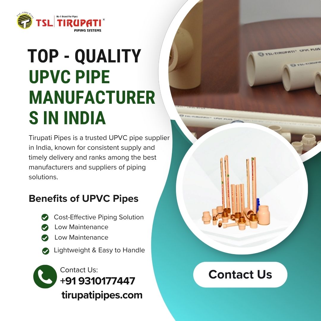 Top UPVC Pipe Manufacturers In India - Quality Pipes At CityClassify.com